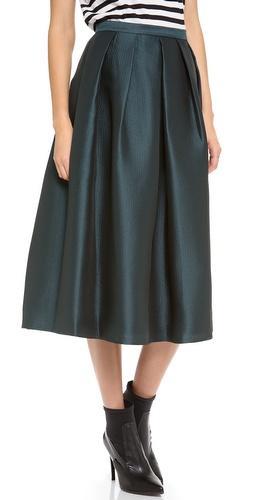 Tibi Simona Jacquard Full Skirt