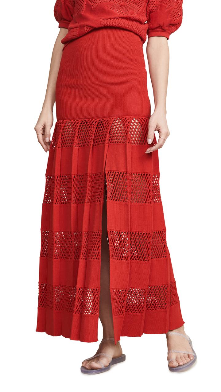 Sonia Rykiel Textured Stripe Skirt