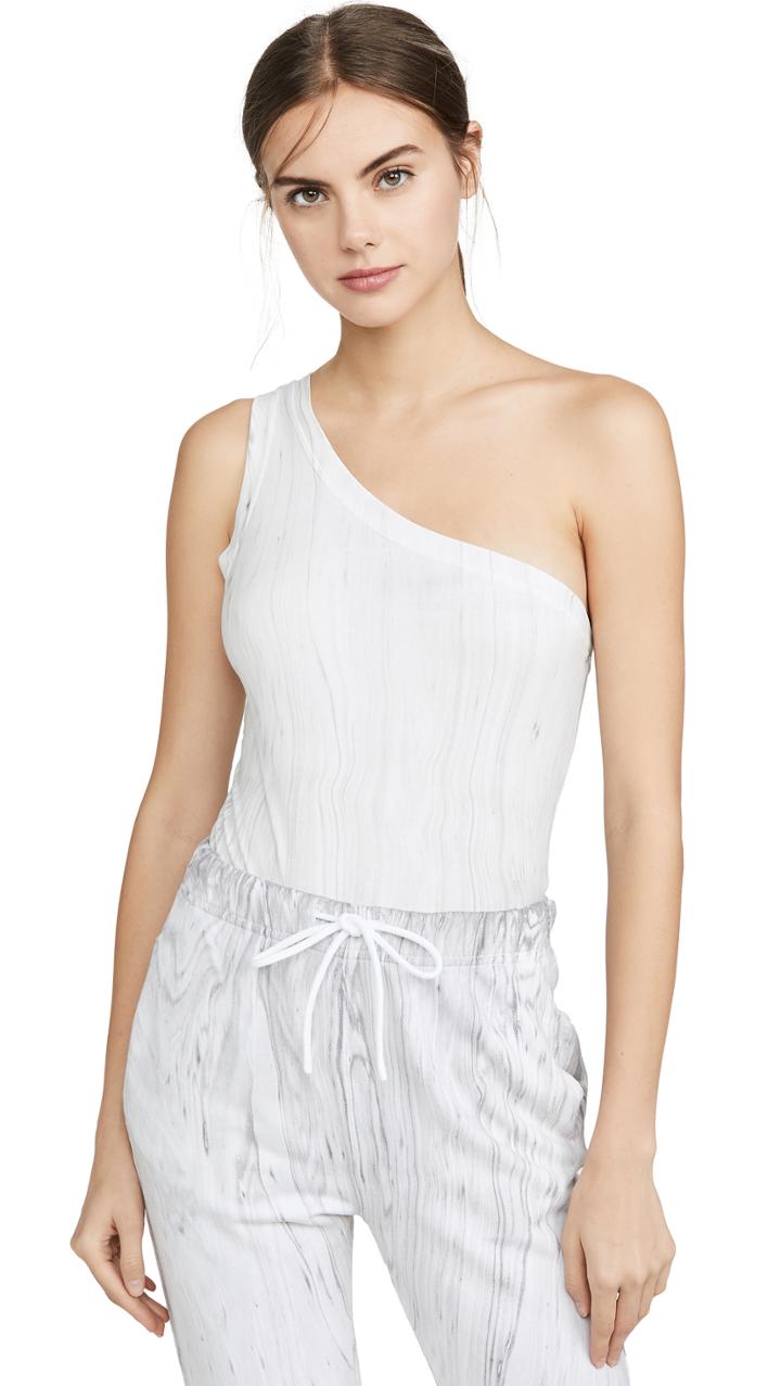 Cotton Citizen Marble Brisbane Thong Bodysuit