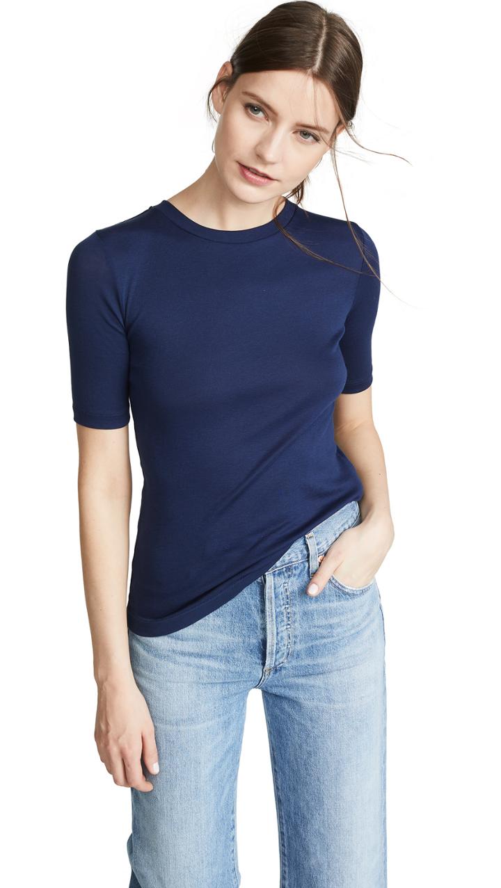 Vince Elbow Sleeve Crew Tee