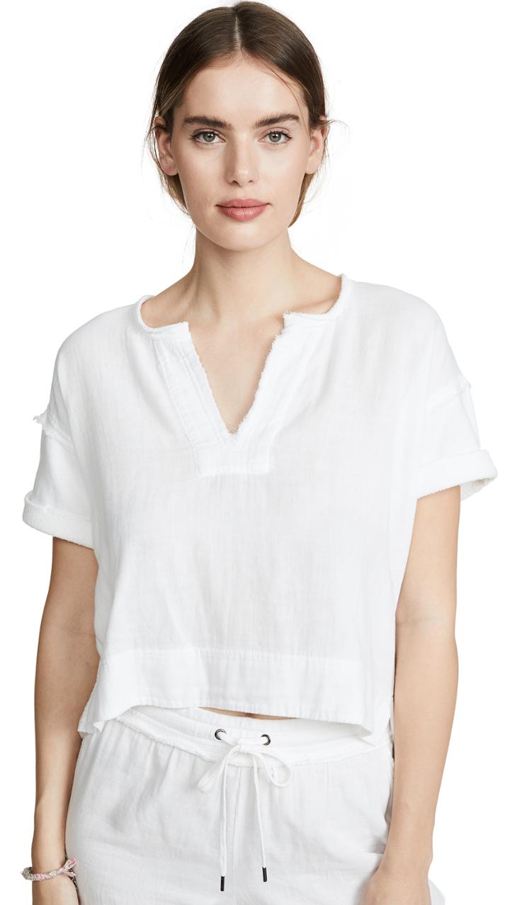 Splendid Abbot Mixed Media Top