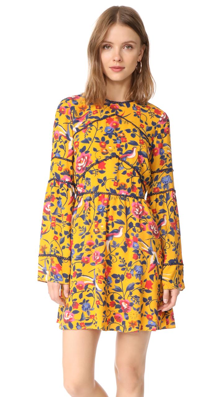 Tanya Taylor Kimono Floral Caterina Dress