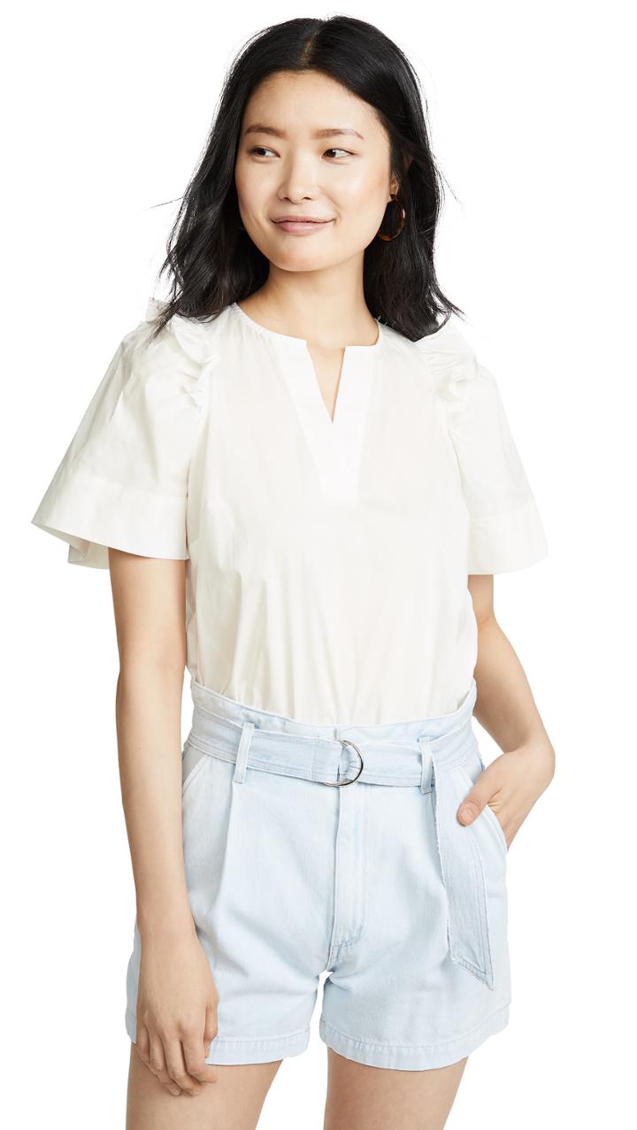 Sea Waverly Puff Sleeve Top