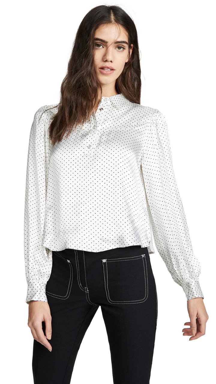 Ganni Heavy Satin Blouse