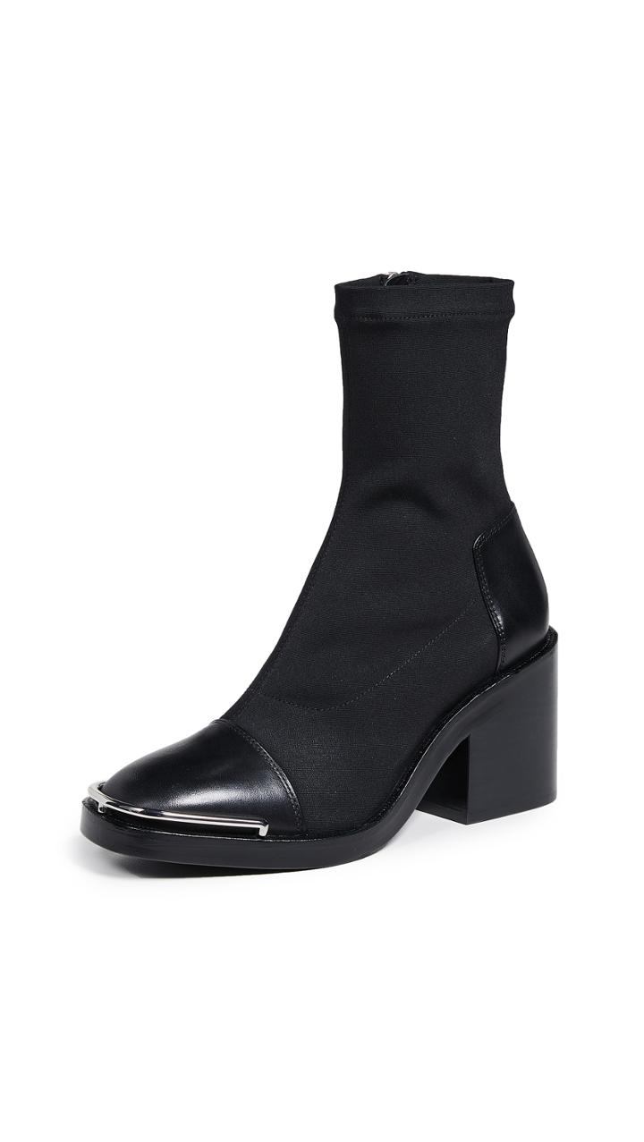 Alexander Wang Hailey Mid Sock Heel Boots