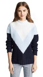 Autumn Cashmere Tri Color Shaker Sweater