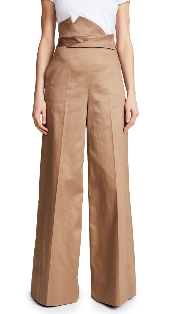 Monse High Waisted Wide Leg Trousers
