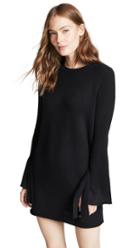 360 Sweater Rowyn Cashmere Sweater Dress With Tie Sleeve