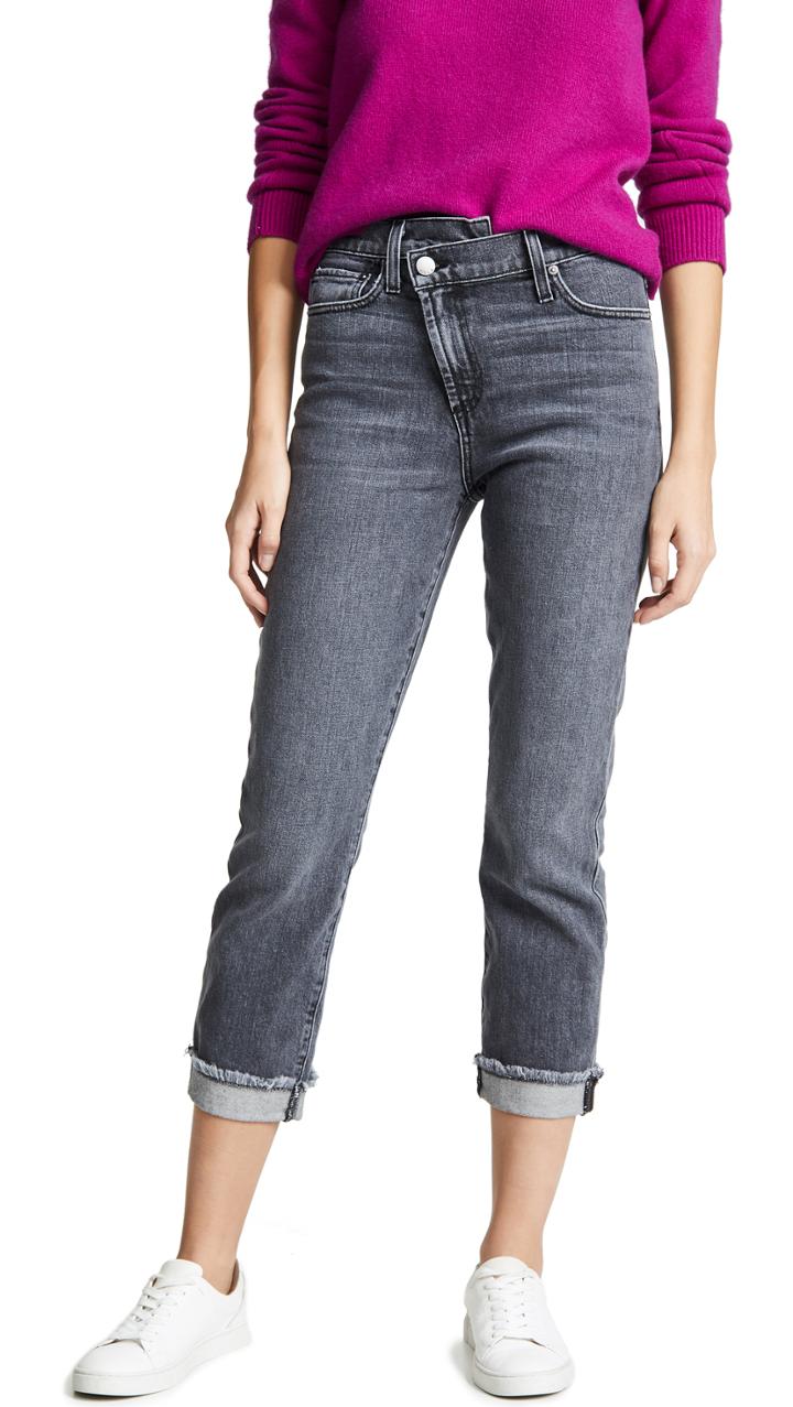 Ao.la By Alice + Olivia Ao. La By Alice + Olivia Amazing Asymmetrical Slim Straight Jeans