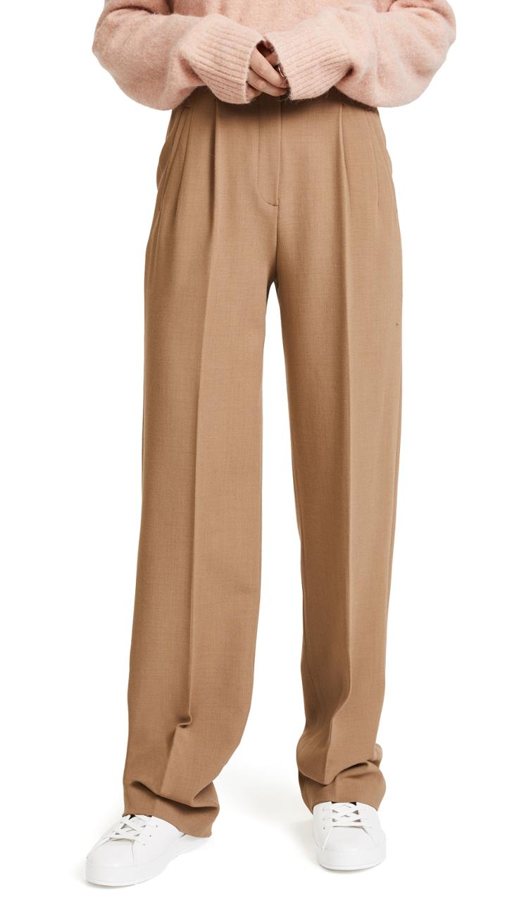 Theory High Waist Pleated Pants