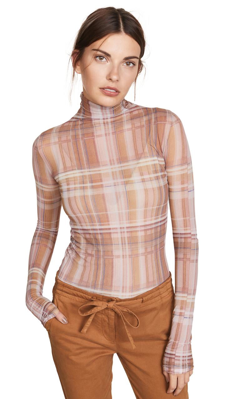 Acne Studios Plaid Long Sleeve Tee