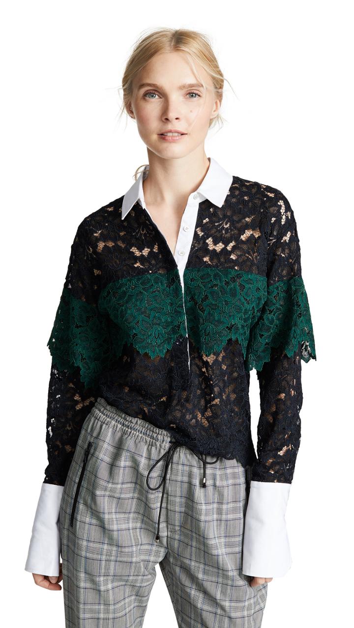 Marissa Webb Justine Lace Shirt
