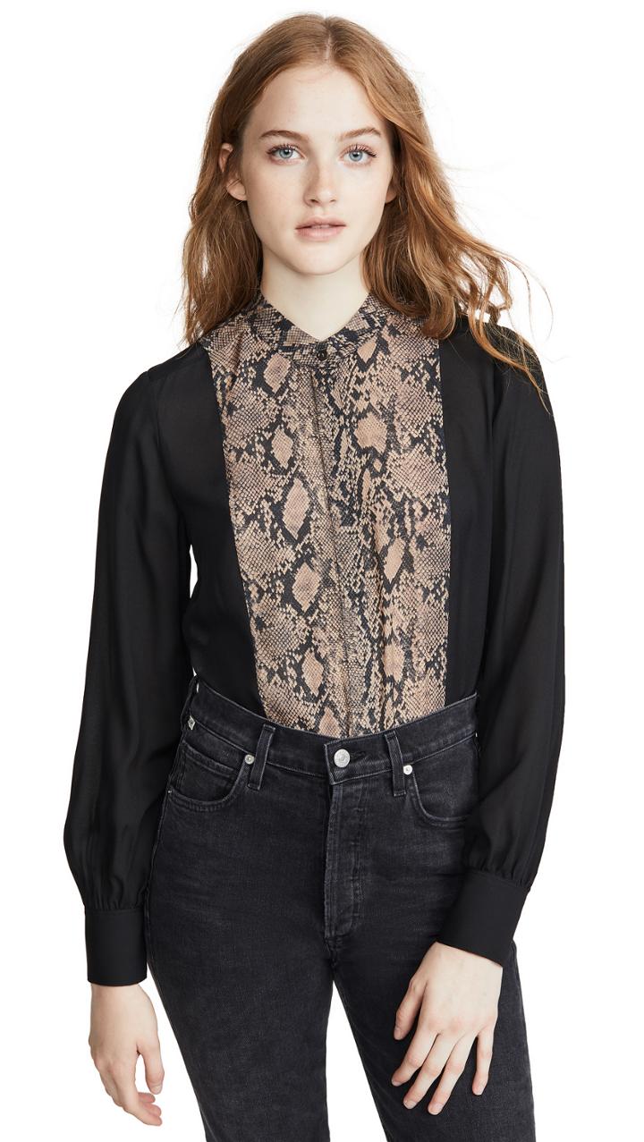 Frame Colorblock Blouse