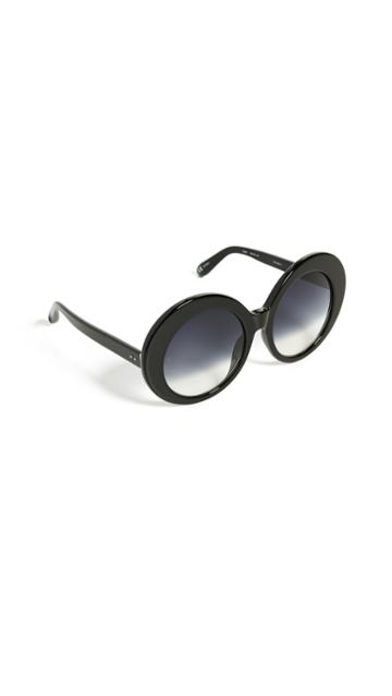Linda Farrow Luxe Oval Oversized Sunglasses
