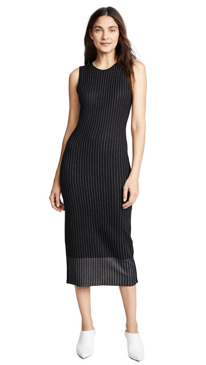 Jason Wu Grey Crew Neck Midi Dress