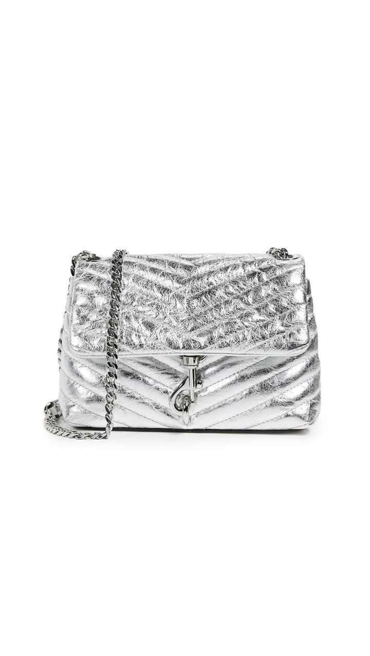 Rebecca Minkoff Edie Quilted Metallic Crossbody Bag