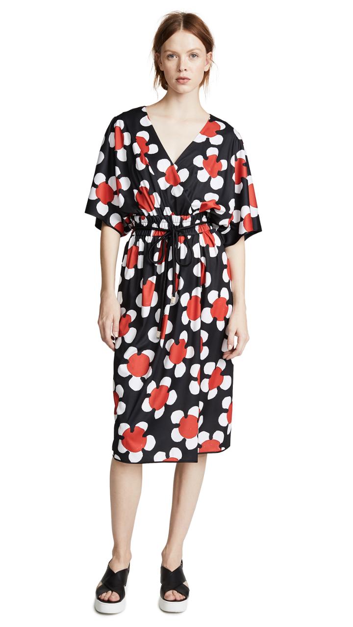Marc Jacobs Cross Front V Neck Dress