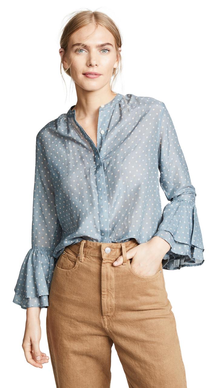 Birds Of Paradis The Victoria Bell Sleeve Blouse