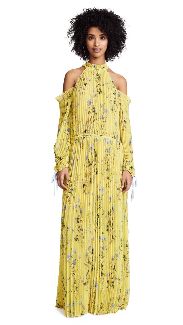 Self Portrait Floral Printed Maxi Dress