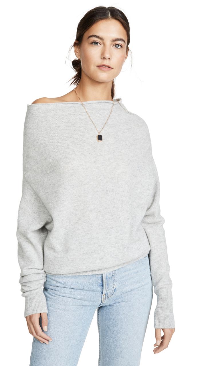 Brochu Walker Lori Off Shoulder Cashmere Sweater