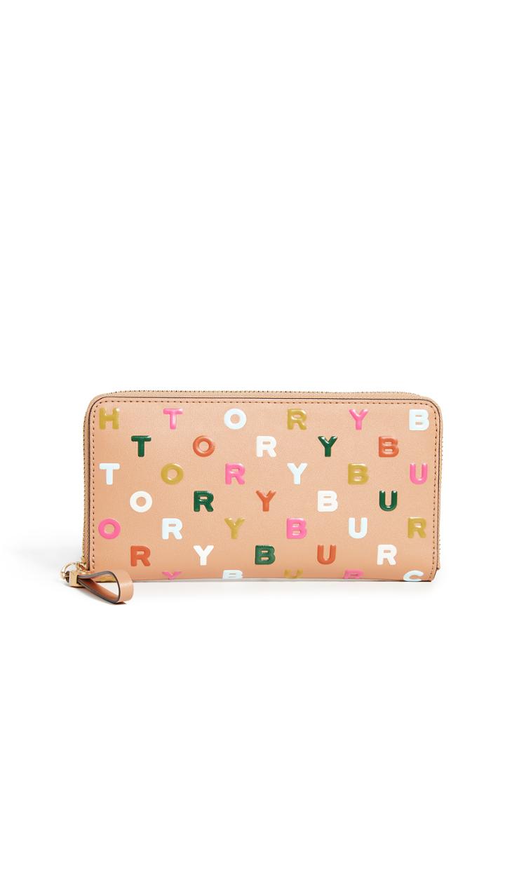 Tory Burch Printed Zip Continental Wallet