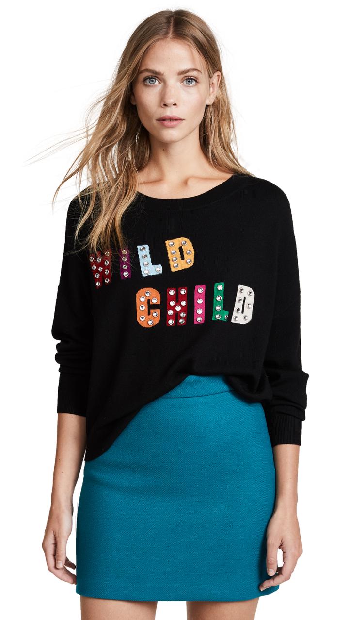 Alice Olivia Bao Wild Child Batwing Pullover