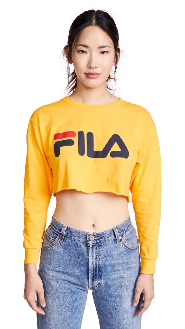 Fila Colette Long Sleeve Cropped Tee