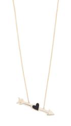 Established Enamel Heart With Arrow Necklace