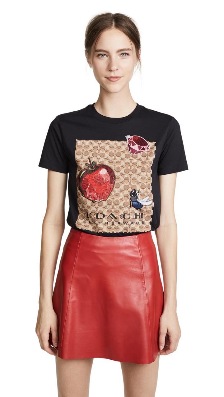 Coach 1941 X Disney Signature T Shirt With Patches