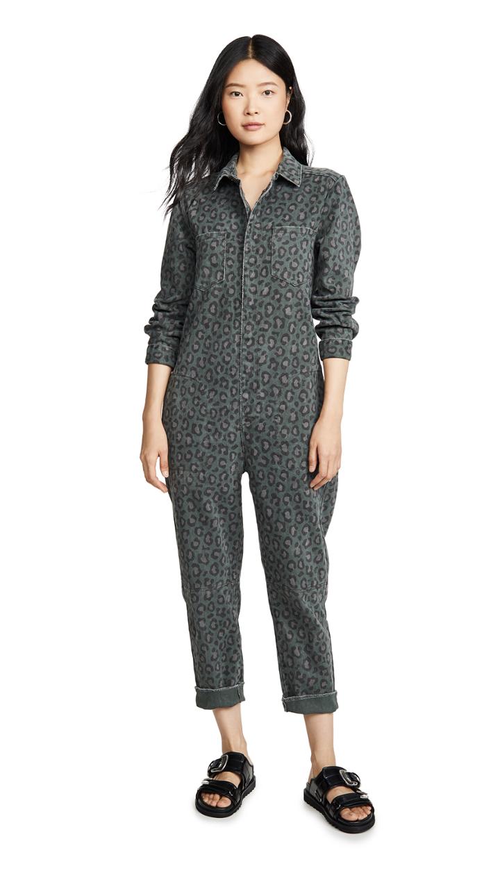 One Teaspoon Leopard Night Crawler Paradise Jumpsuit