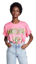 Moschino Moschino Oversize Floral Logo Tee