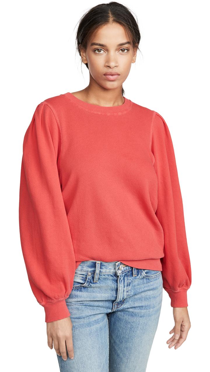 The Great The Pleat Sleeve Sweatshirt