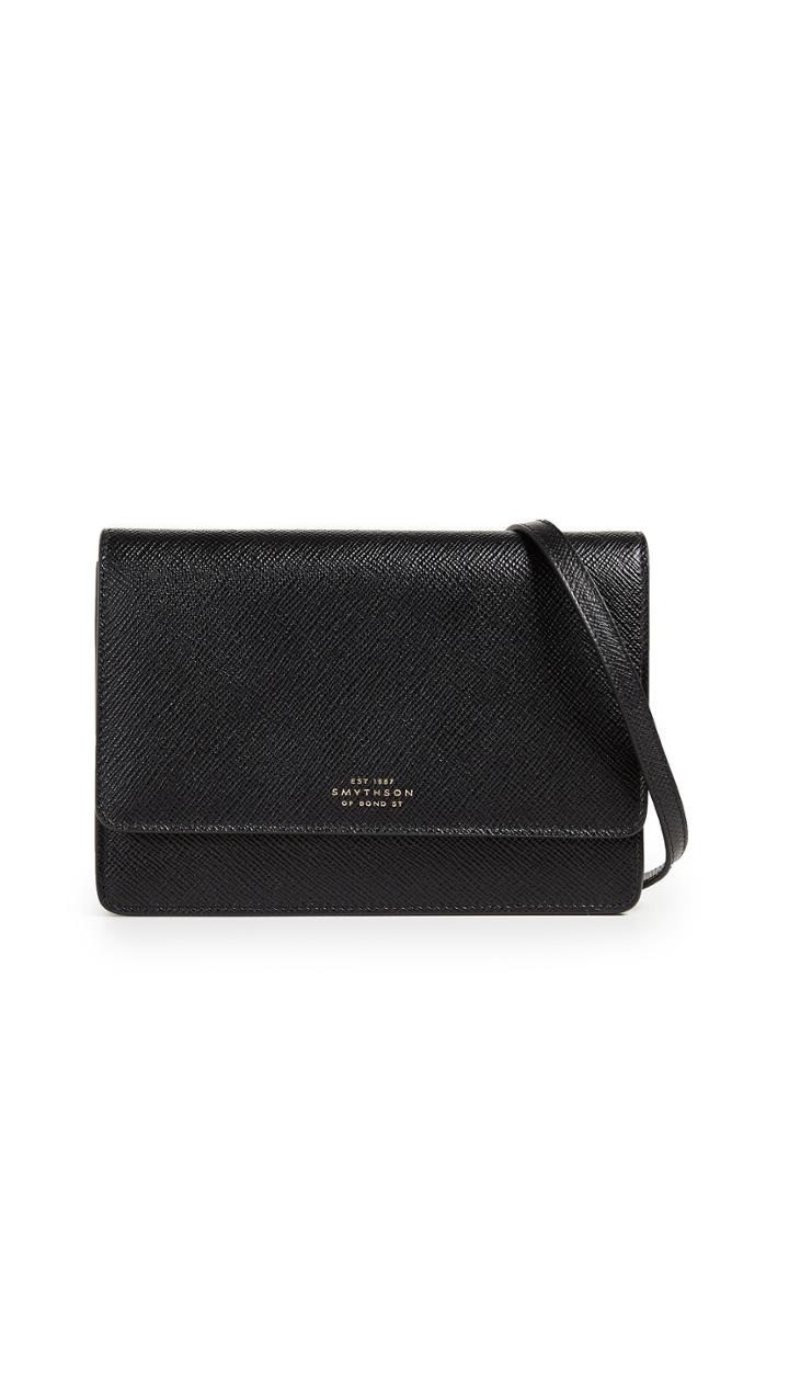 Smythson Panama Purse With Strap