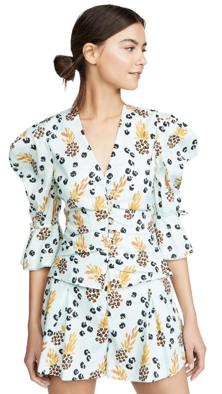 Jonathan Simkhai Corsica Ruched Top