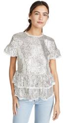 Endless Rose Sequin Tiered Blouse
