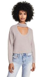 Michelle Mason Turtleneck Plunge Sweater