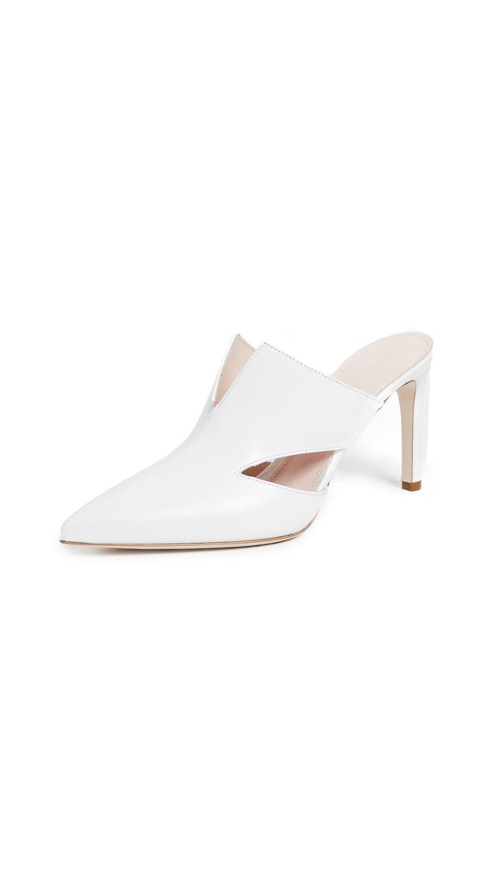 Cushnie Et Ochs Marcel Mules With Triangle Cutouts