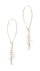 Zimmermann Shell Long Hoop Earrings