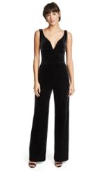 L Agence Savana Velour Jumpsuit