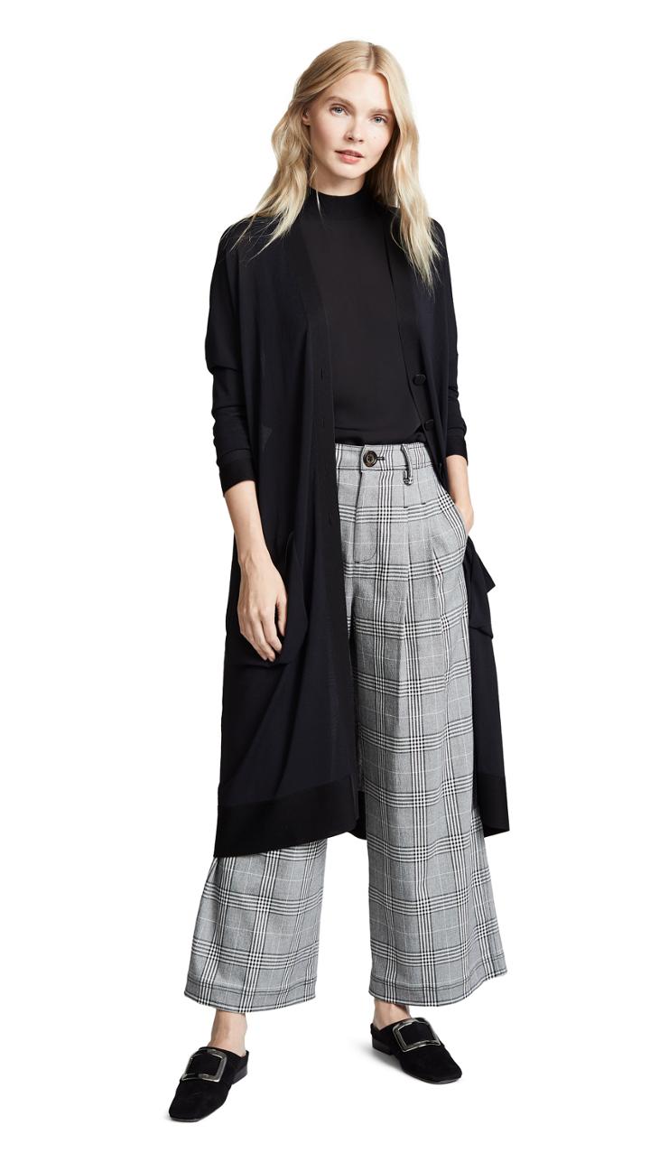 Salvatore Ferragamo Tie Waist Long Cardigan