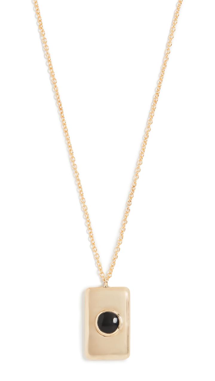 Soko Bezeled Rectangle Medallion