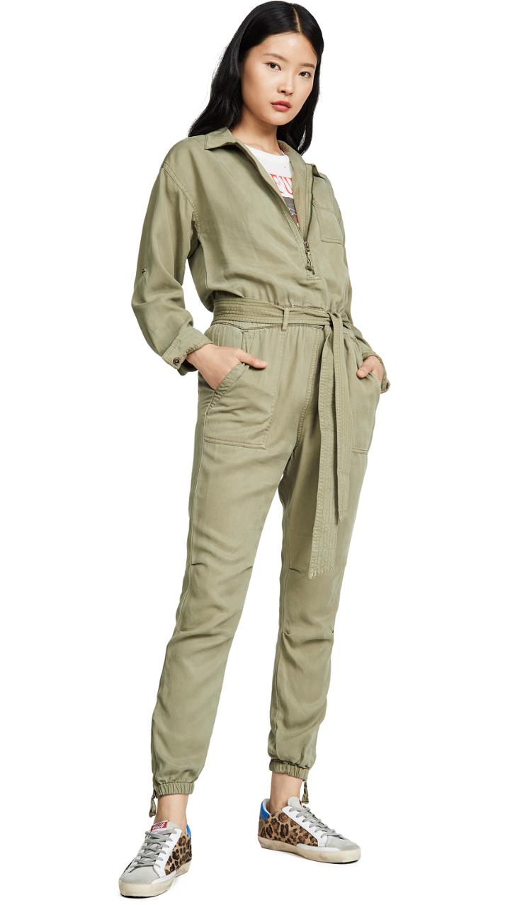 Pam Gela Zip Front Jumpsuit