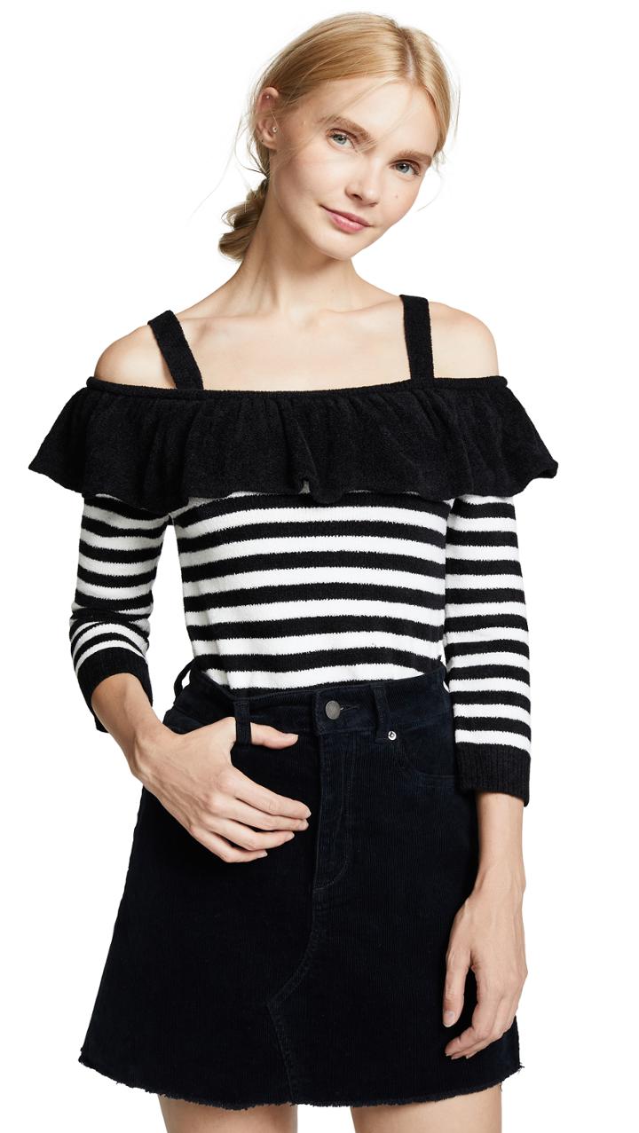 Bb Dakota Hollaback Girl Cold Shoulder Sweater