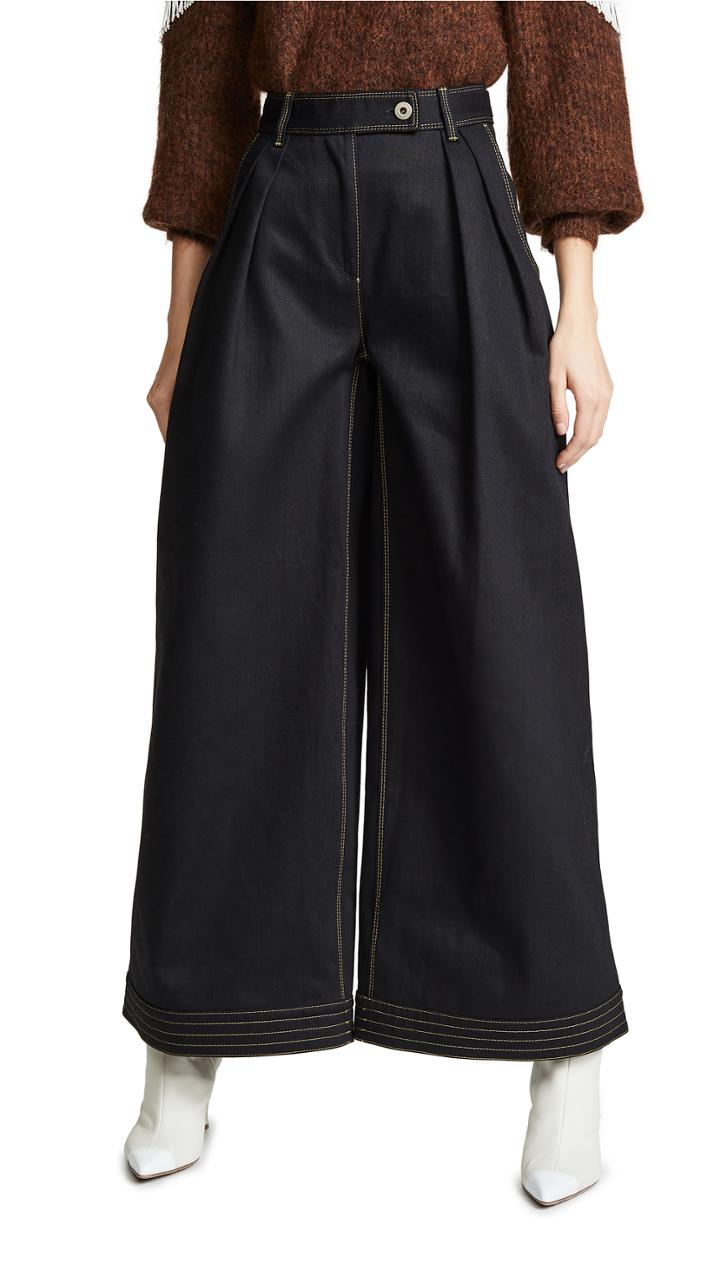Salvatore Ferragamo Wide Leg Jeans