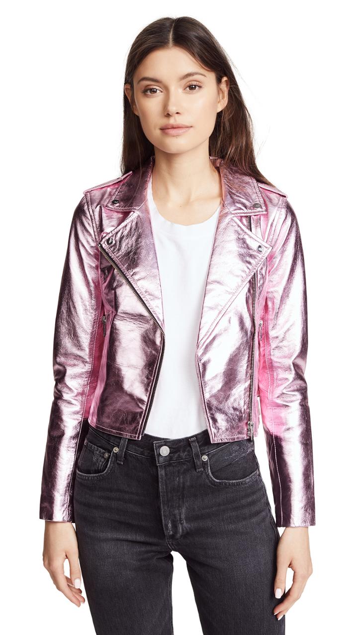 The Mighty Company Lecce Biker Crop Jacket