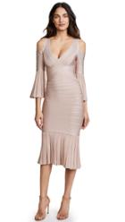Herve Leger Scoop Neck Midi Dress