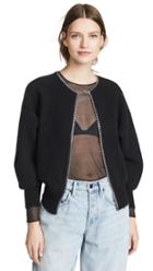Alexander Wang Split Back Cardigan With Chain Placket