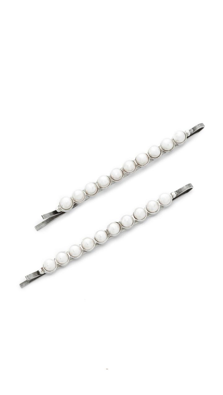 Ben Amun Imitation Pearl Bobby Pin Set Of 2