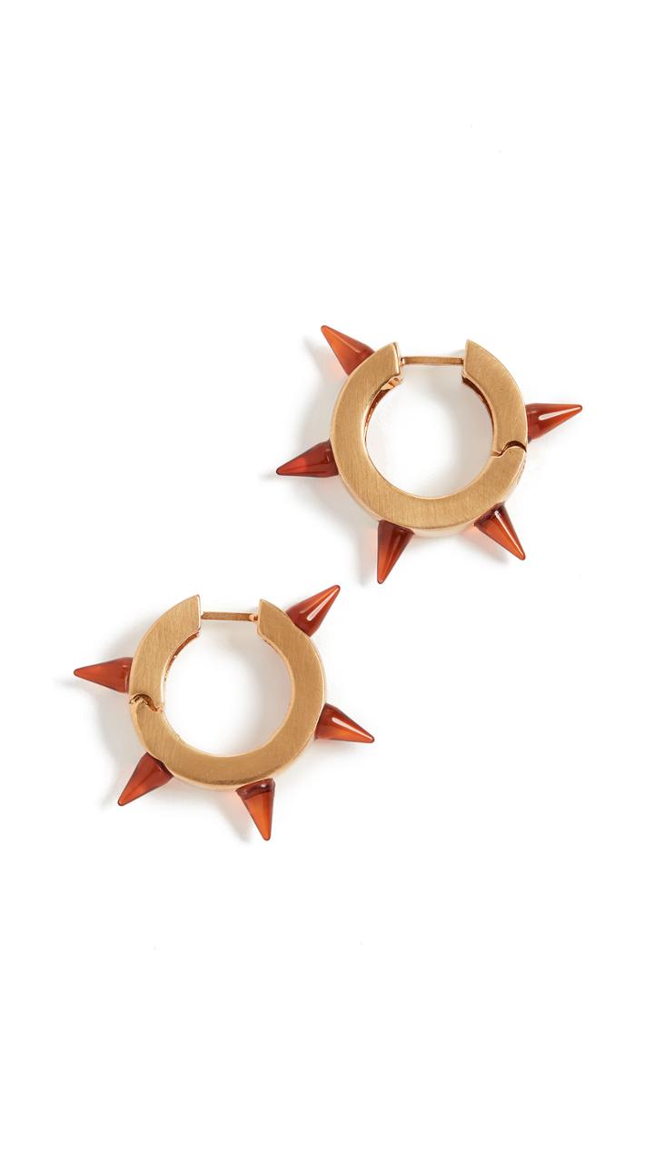 Marni Metal And Resin Hoop Earrings