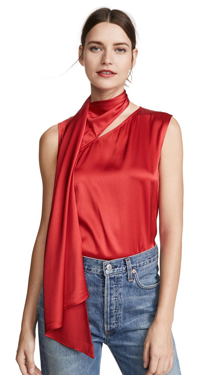 Edition10 Drape Neck Blouse